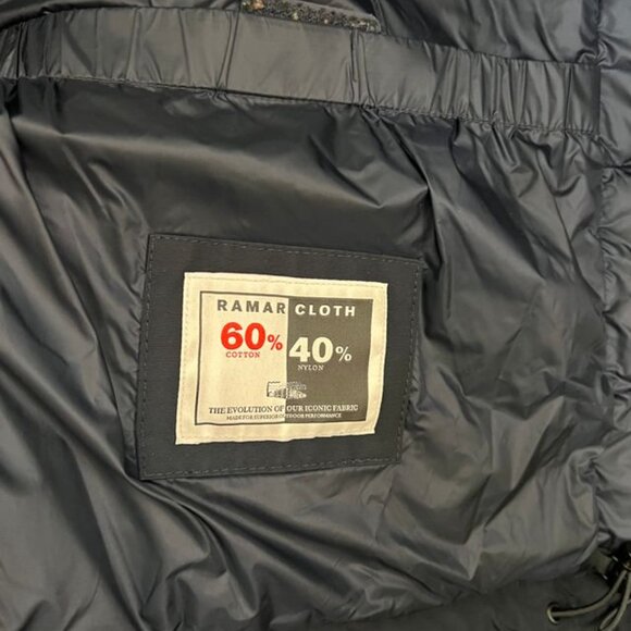 Blizzard Parka in Ramar Cloth with Square Quilting - Men - Blue - Picture 7 of 7